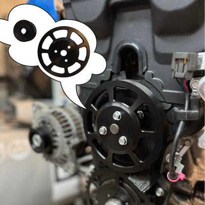 Lekkie koła pompy wody i alternatora do MX-5 nb Z paskiem wielorowkowym, nowy wzór