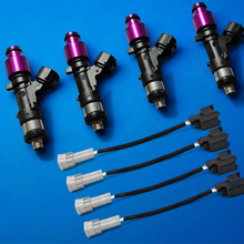 4x Bosch 525cc Plug & Play Fuel Injector Set for Mazda MX-5 / Miata NA/NB 1.6 B6 / 1.8 BP