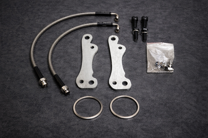 Big brake Adapter kit 4 piston callipers 300 mm discs for mazda mx5 na nb nbfl