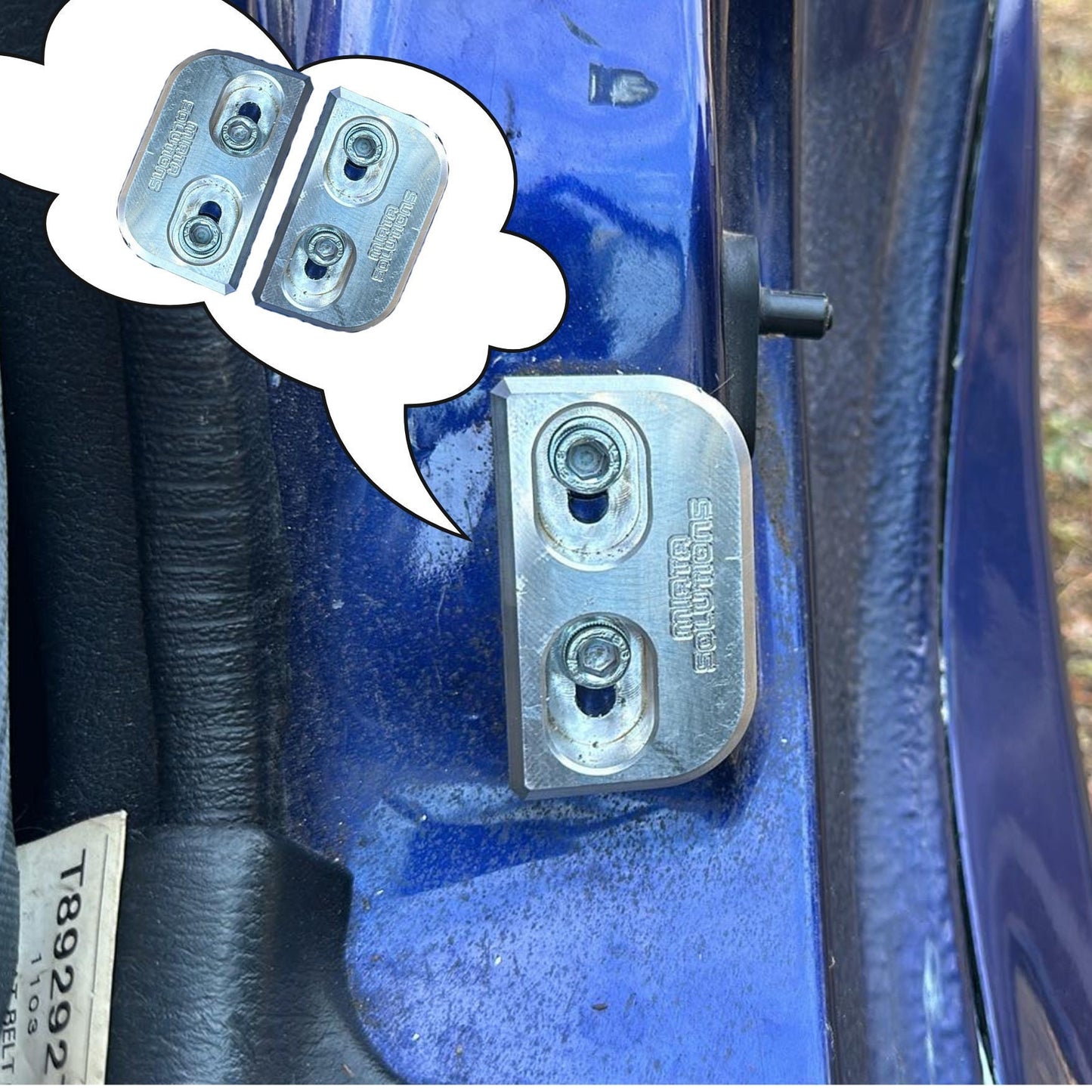 Aluminiowe Doorbushingi  do Mazda mx-5,pasują do wszystkich generacji.