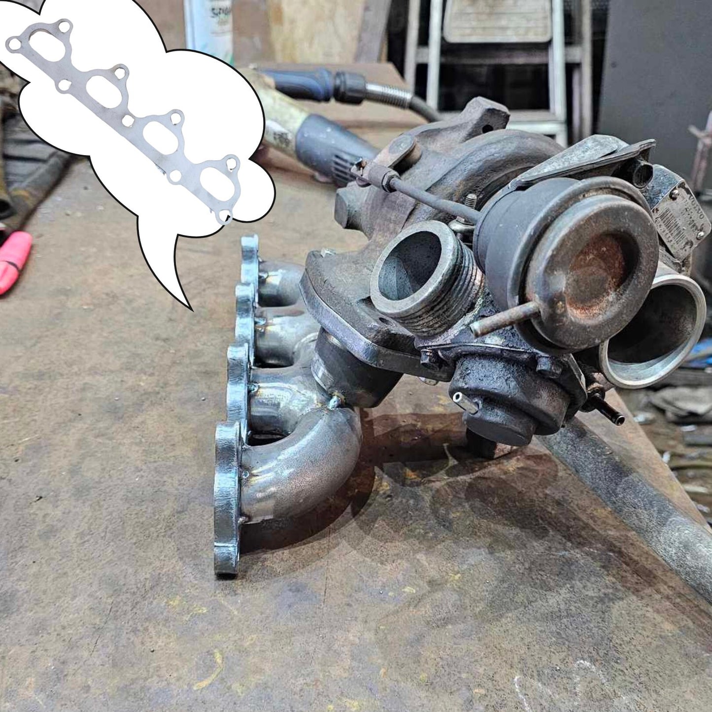 Mazda mx5 miata 1.6 exhaust flange, diy exhaust manifold